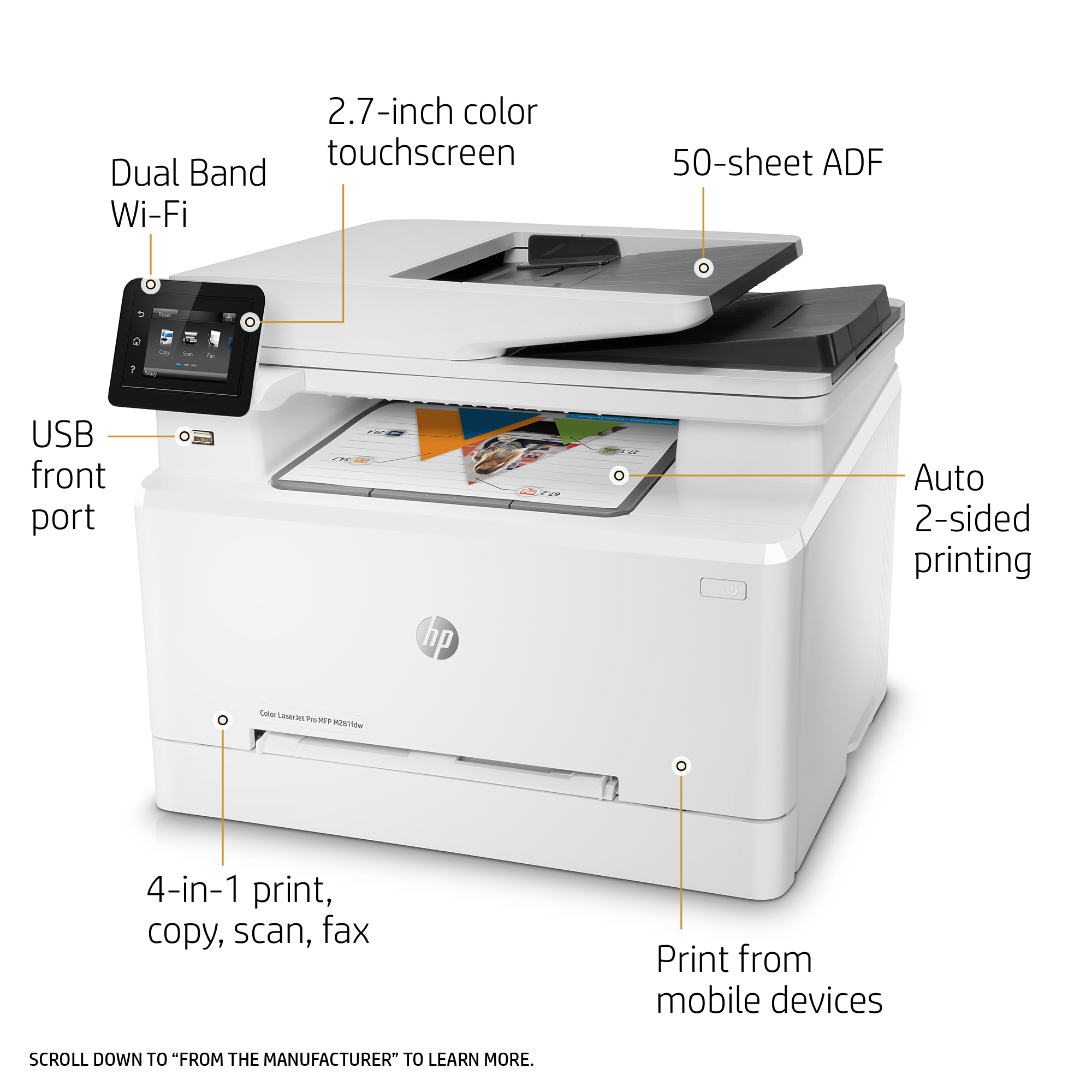 HP Color LaserJet Pro MFP M281fdw – Advanced PC Bahrain