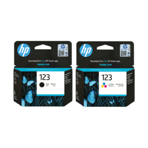 HP 123 Original Ink Cartridge – Black, Tri-color