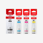Canon GI-41 and GI-41S Ink Bottles - Black, Cyan, Magenta, Yellow