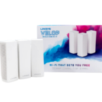 Linksys WHW0303 Velop Tri-band AC6600 Whole Home WiFi Mesh System, 3-Pack | WHW0303