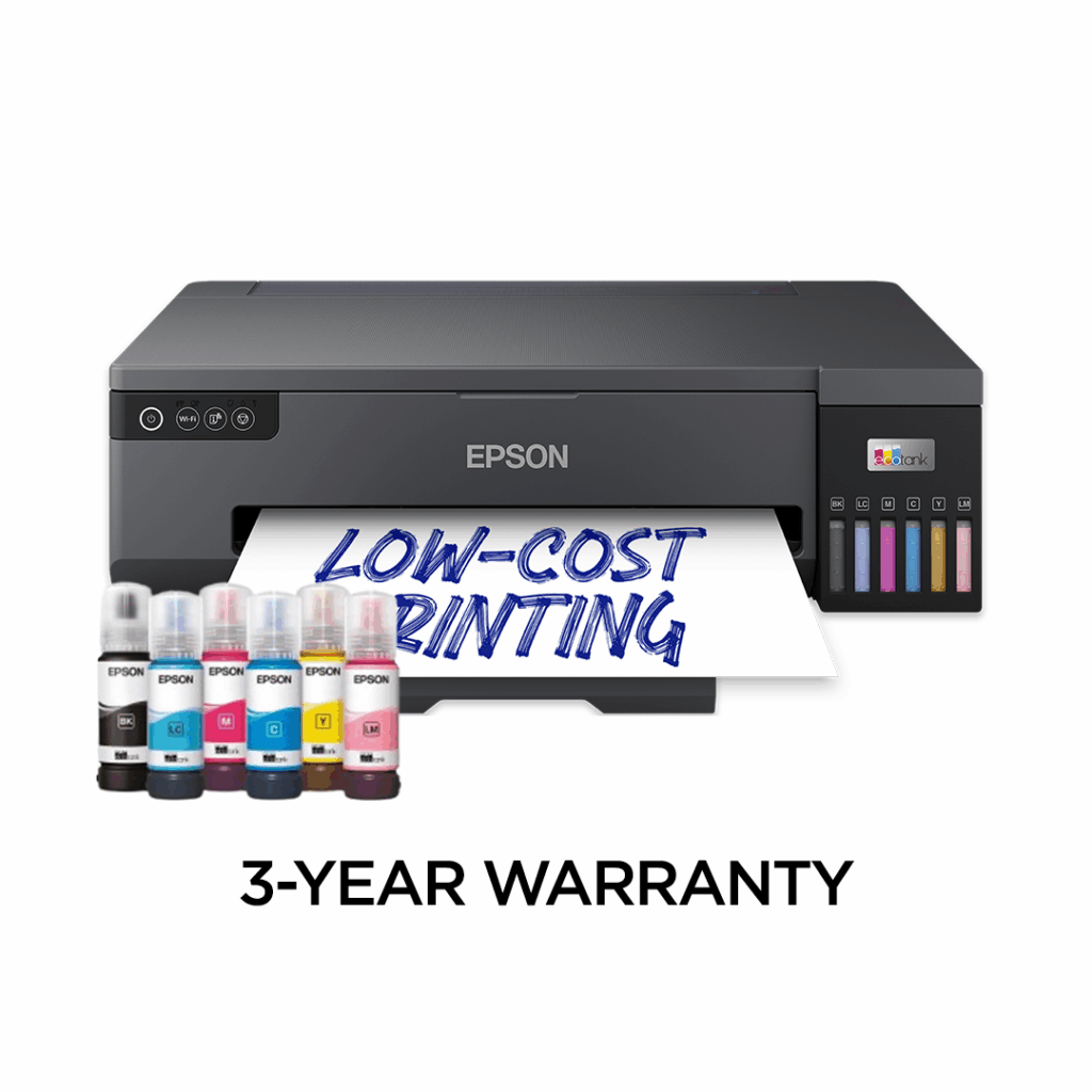 6 Color Ink Picture Epson EcoTank L18050 A3+ Photo Printer with 6-Color Ink & Wi-Fi ...
