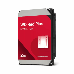 WD Red Plus 3.5" NAS HDD - Front View