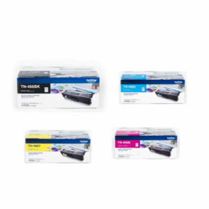 Brother TN466BK, TN466C, TN466M, TN466Y Toner Cartridges – Black, Cyan, Magenta, Yellow