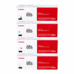 Canon 055 Toners – Black, Cyan, Magenta, Yellow