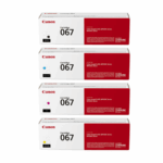 Canon 067 Toners – Black, Cyan, Magenta, Yellow