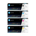 HP 222A Original LaserJet Toner Cartridge - Black, Cyan, Magenta, Yellow