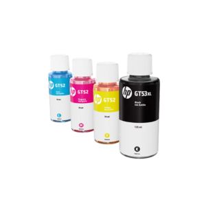 HP GT53XL & GT52 Original Ink Bottle - Black, Cyan, Magenta, Yellow
