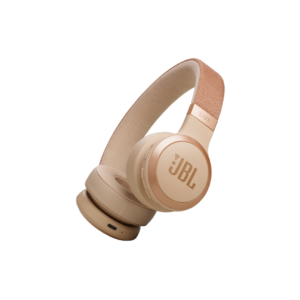 JBL Live 670NC Noise Cancelling Wireless on-ear Bluetooth headphones | Color: Sandstone